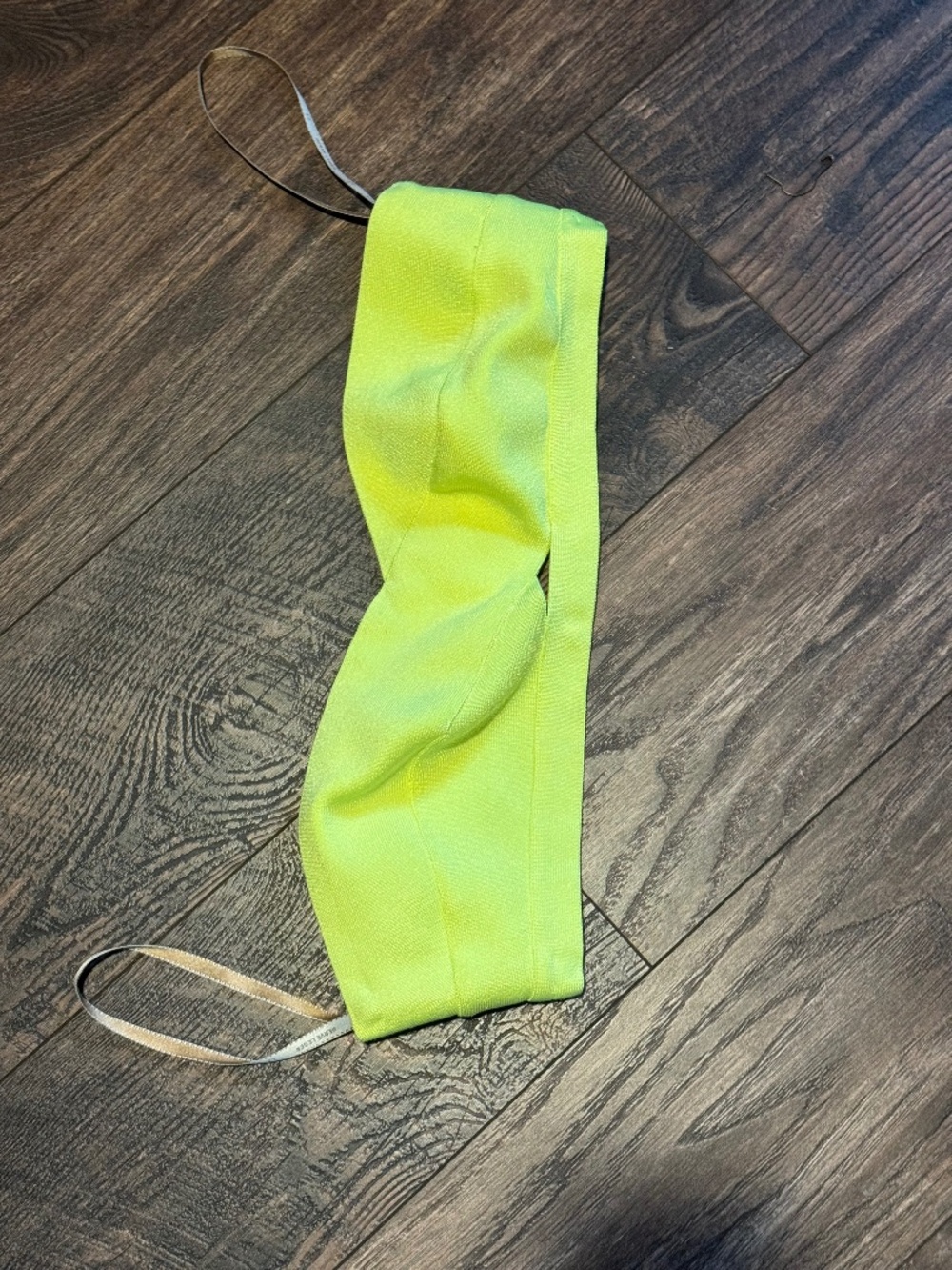 Herve Leger Florescent Yellow/Green Bra Top